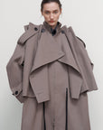 OVERSIZED COTTON TRENCH COAT