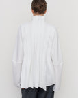 PEPLUM-PLEAT BLOUSE