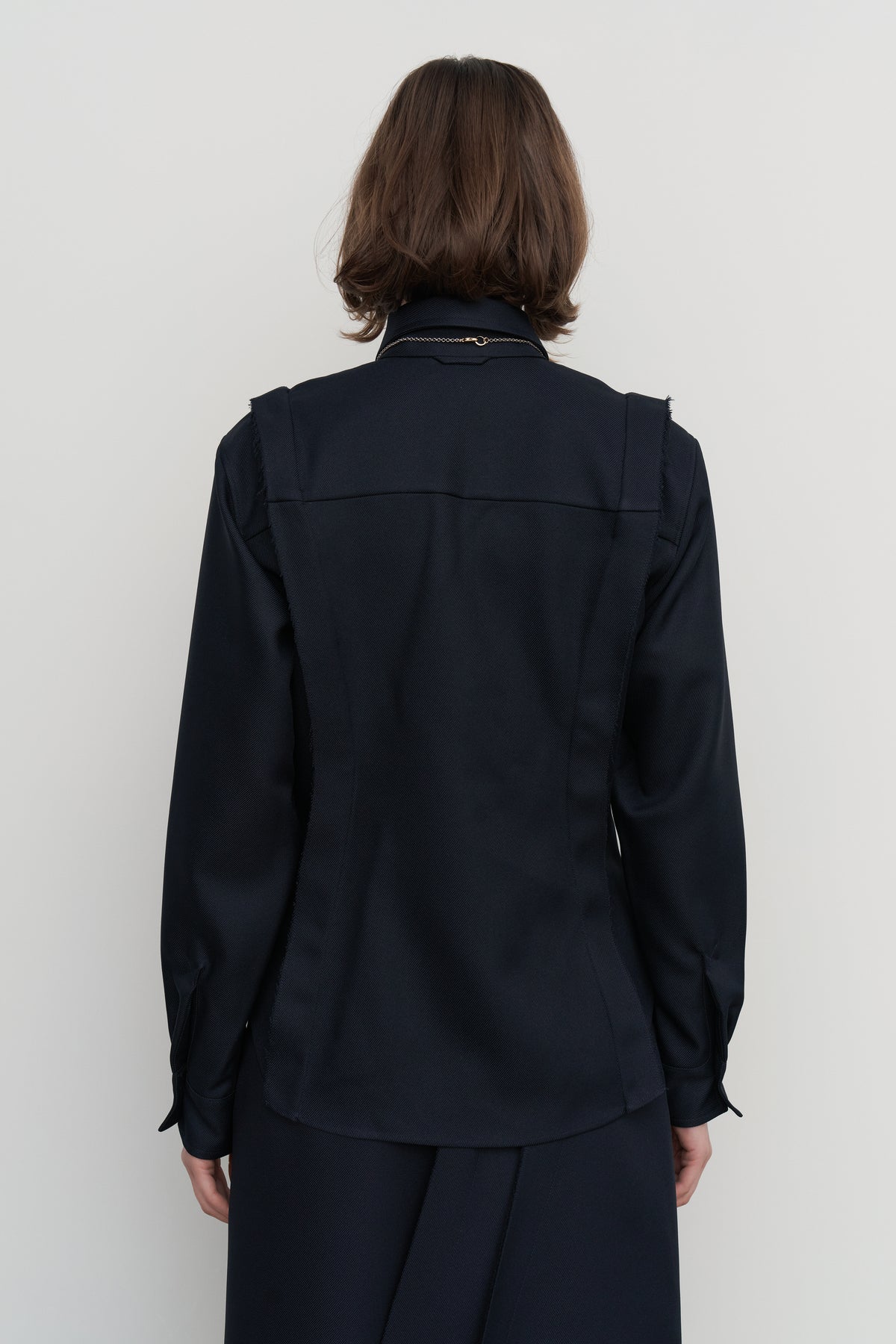STRUCTURED-PLEAT SHIRT