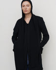 HOODED LAYERED WOOL SWEATER