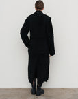 REVERSIBLE-SHEARLING HOURGLASS COAT
