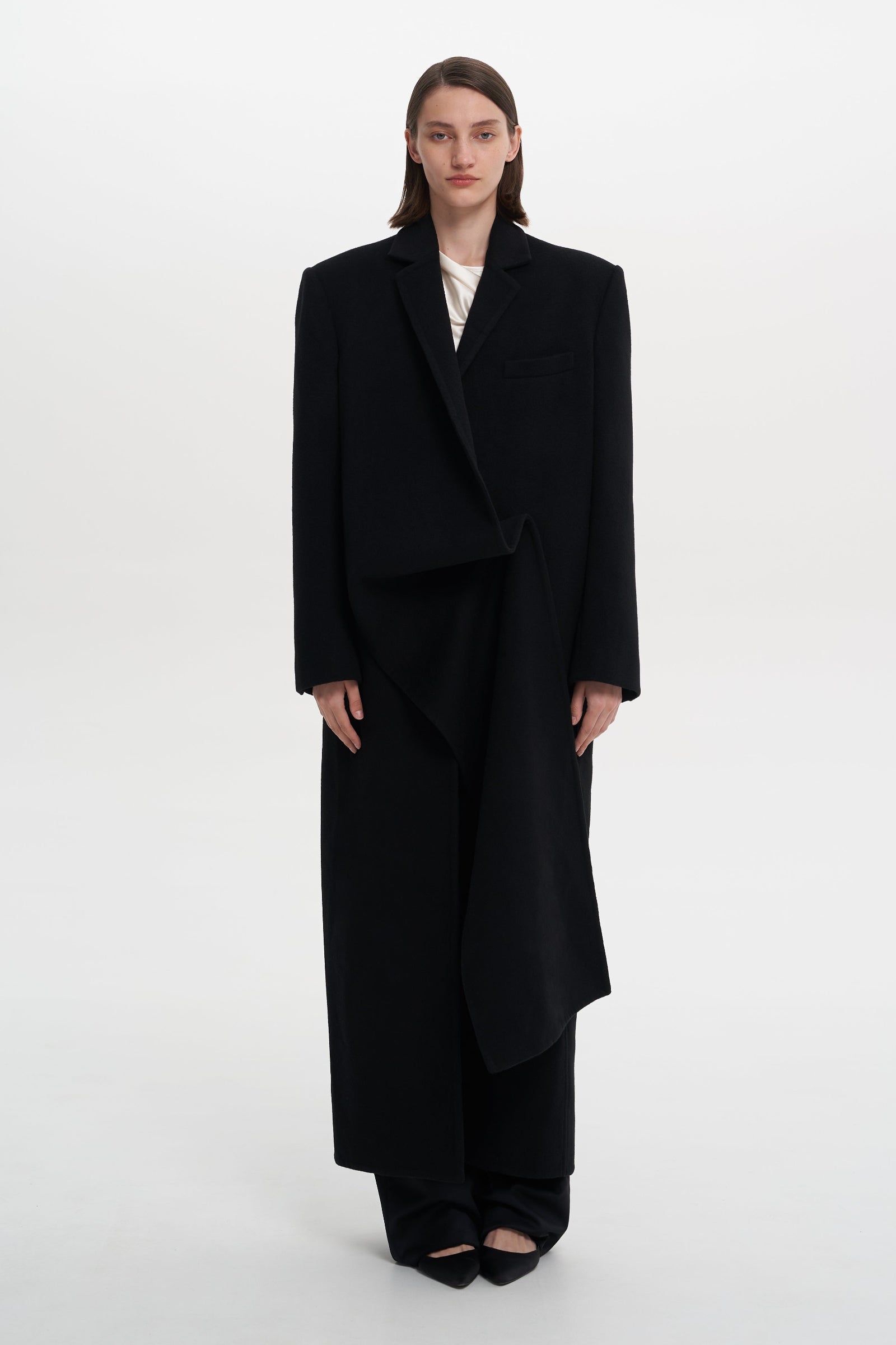 Пальто чорне Mist