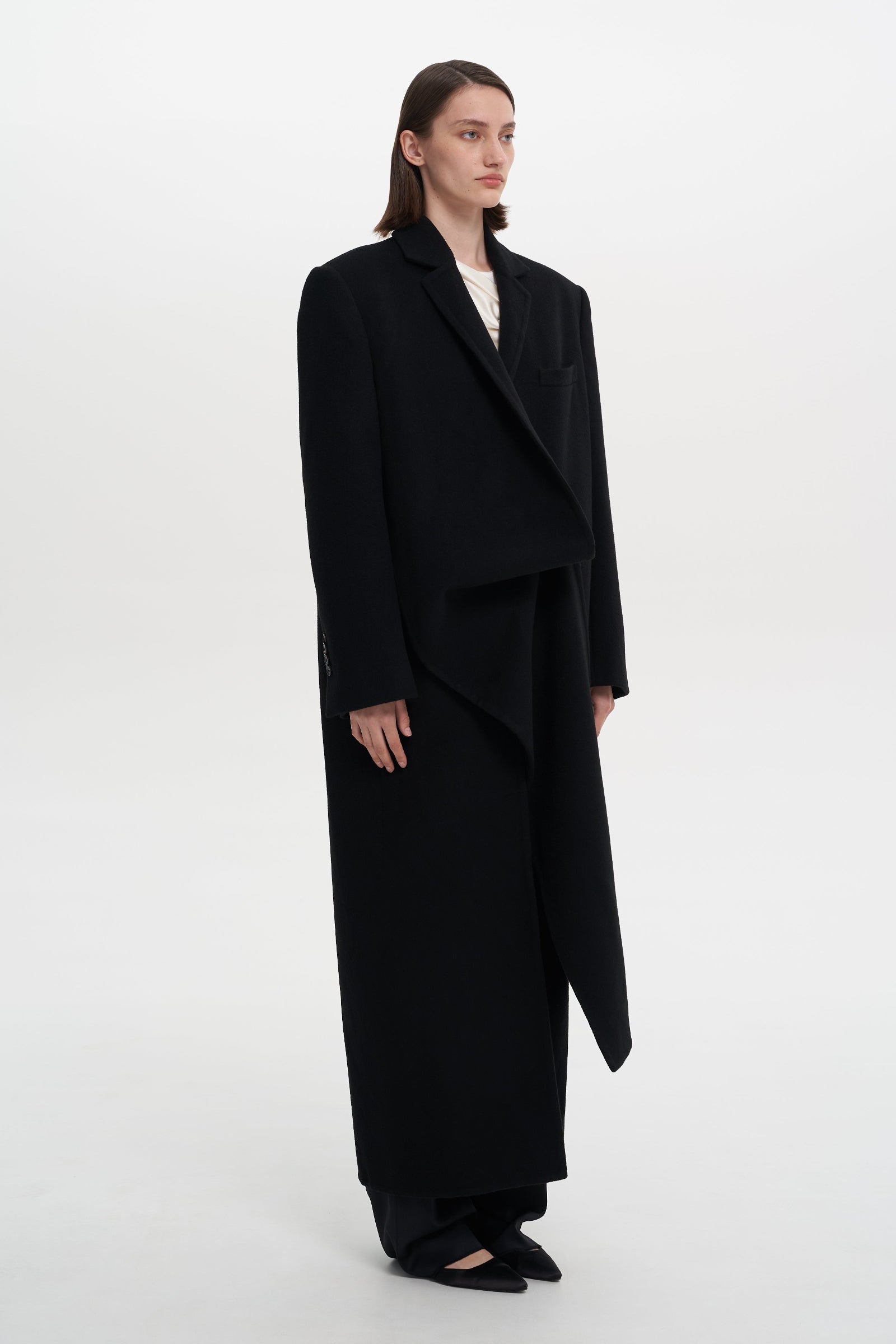 Пальто чорне Mist