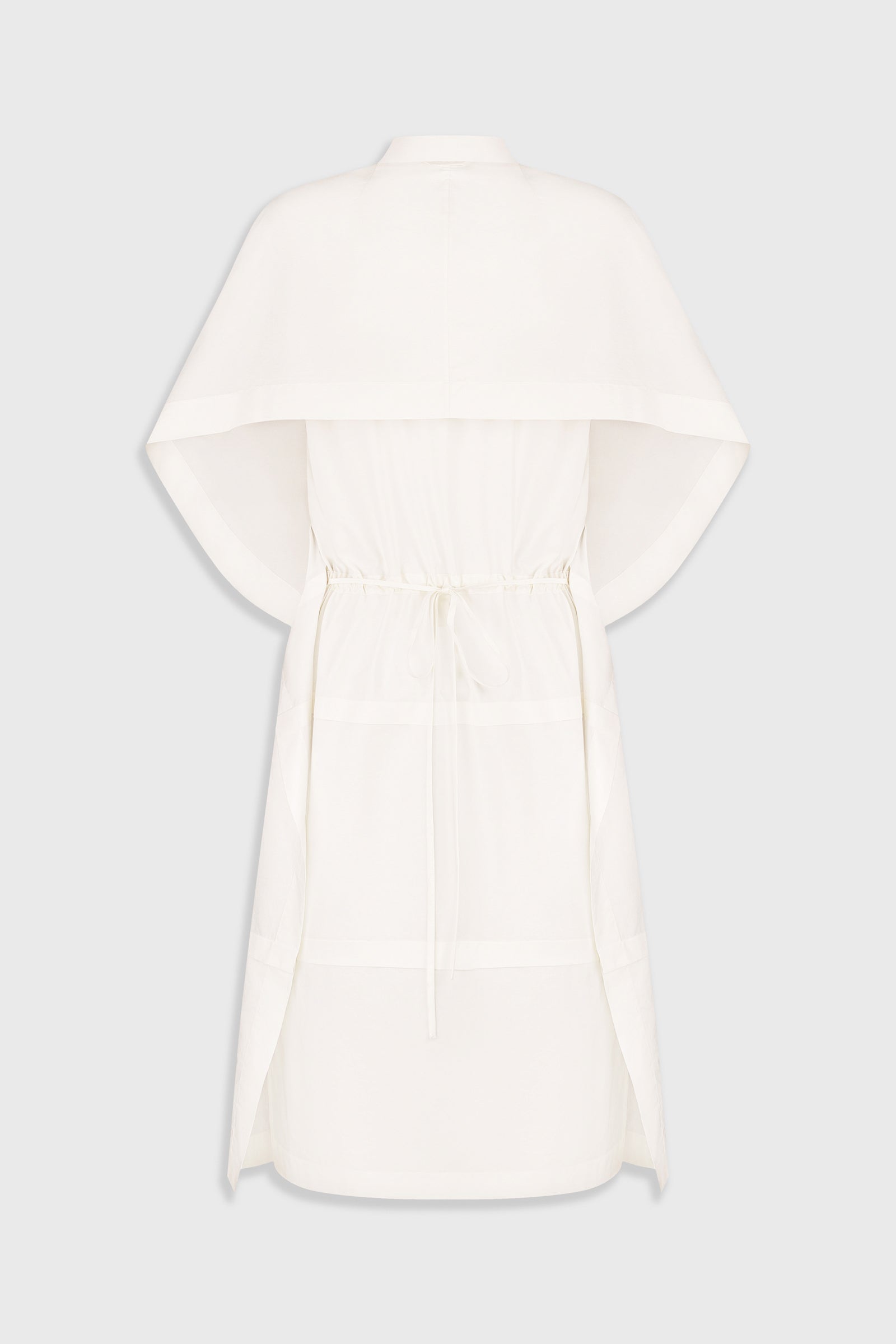 Midi Shirt Dress with Capelet Detail 2