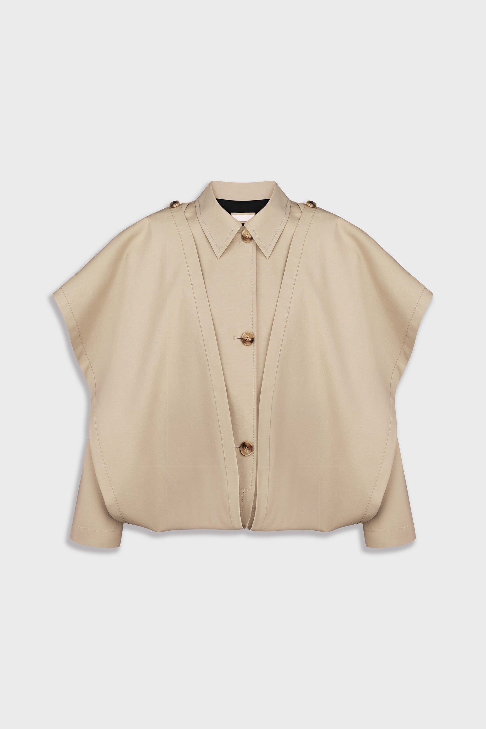 Oversized cotton trench coat 1