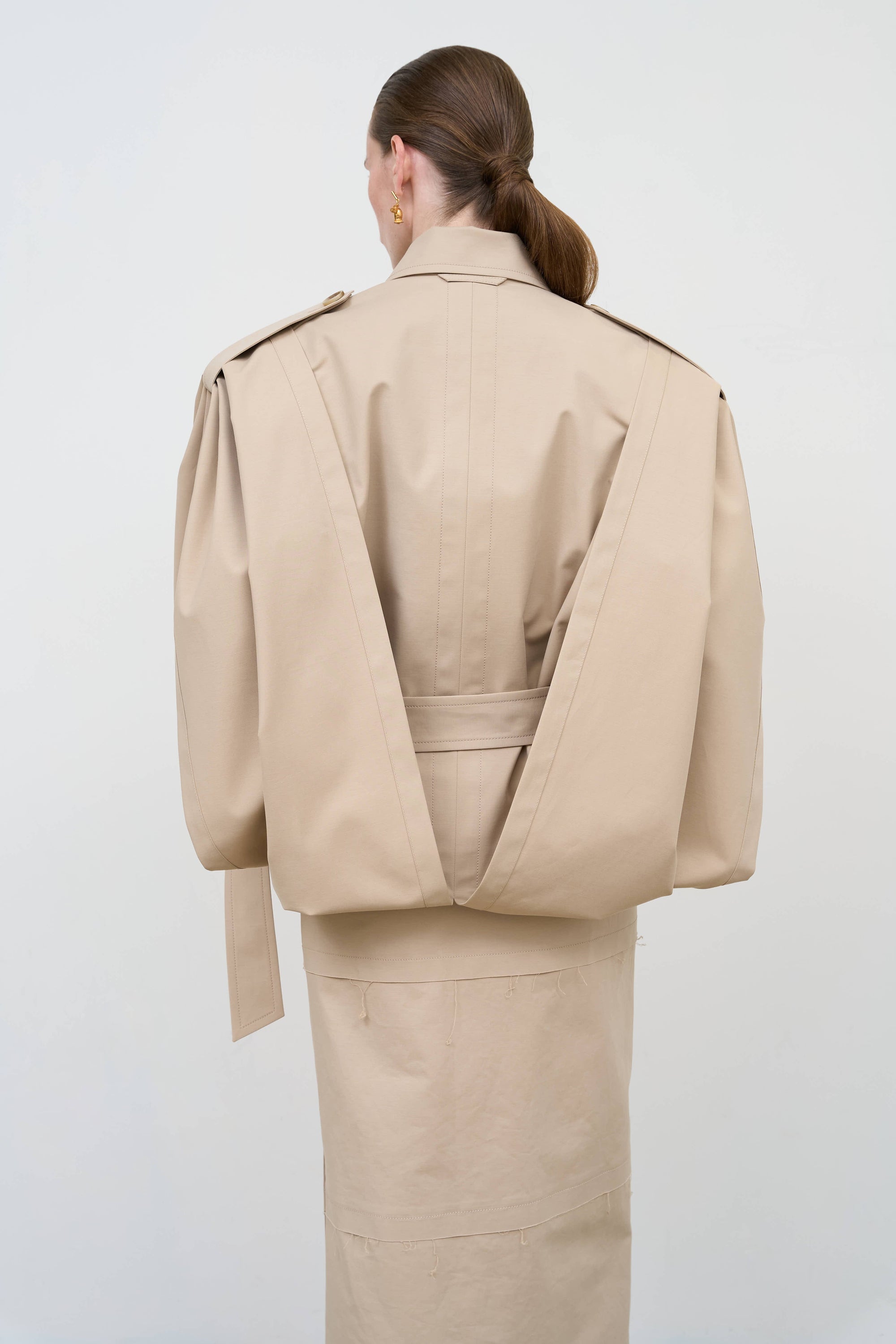 Oversized cotton trench coat 4