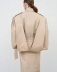 Oversized cotton trench coat 4