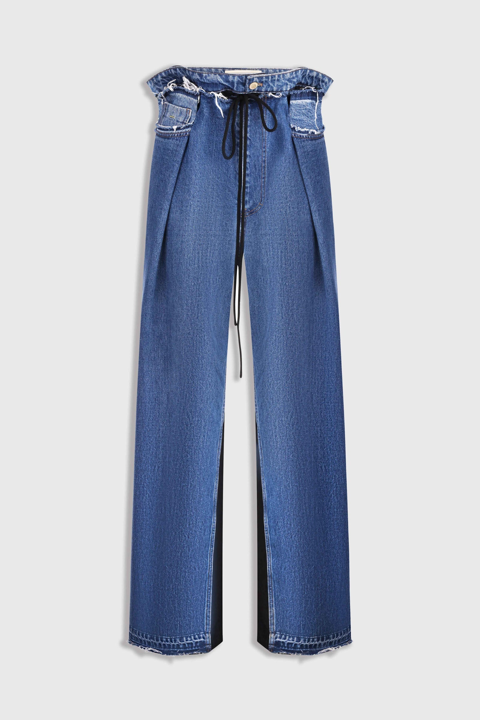 LITKOVSKA Pleated Wide-Leg Jeans