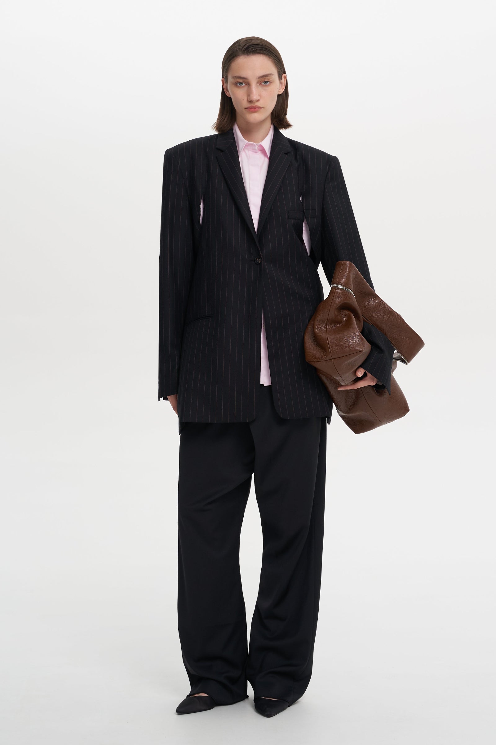 Жакет з ефектом рваних деталей