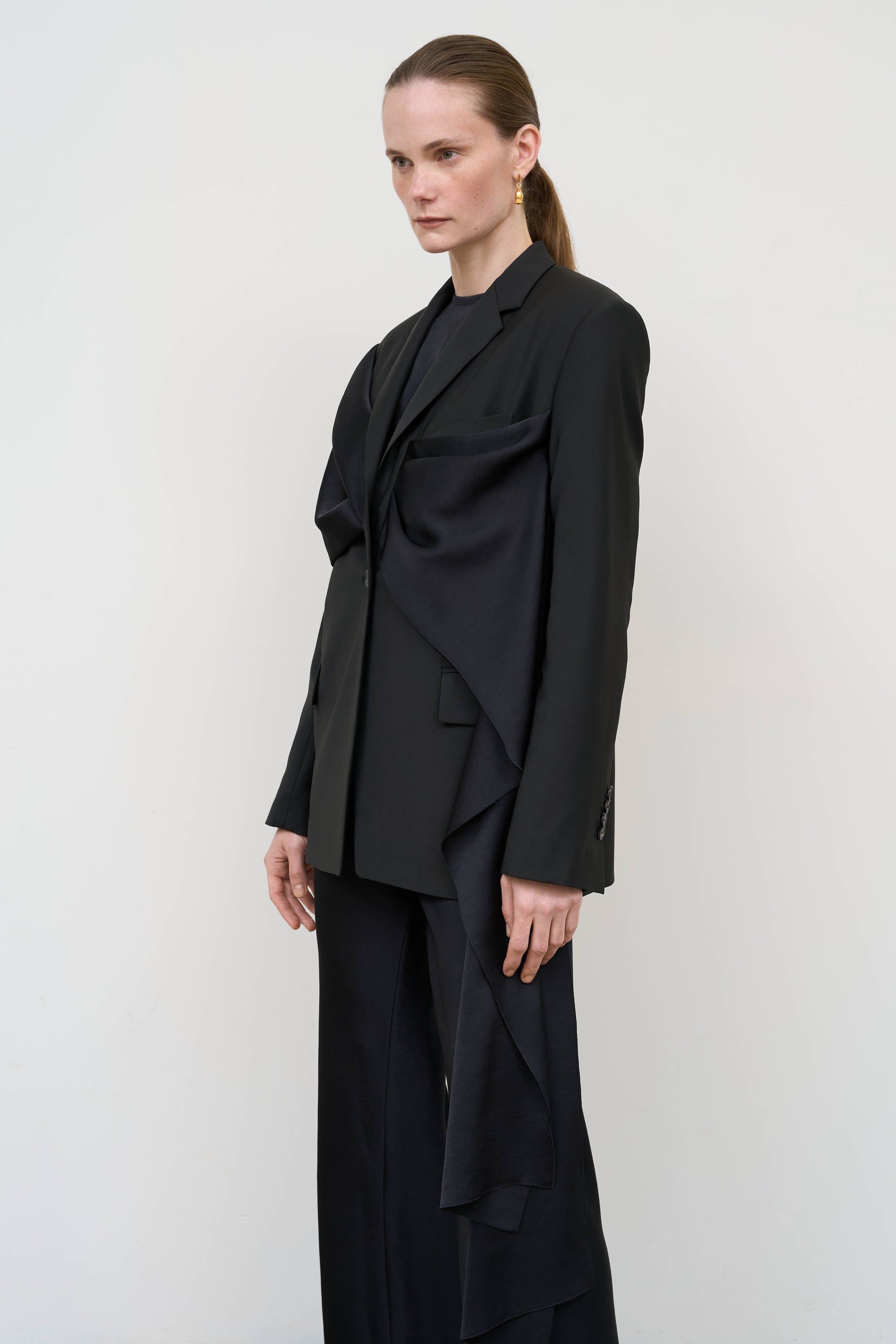 Tailored Jacket with Front Twist Detail
