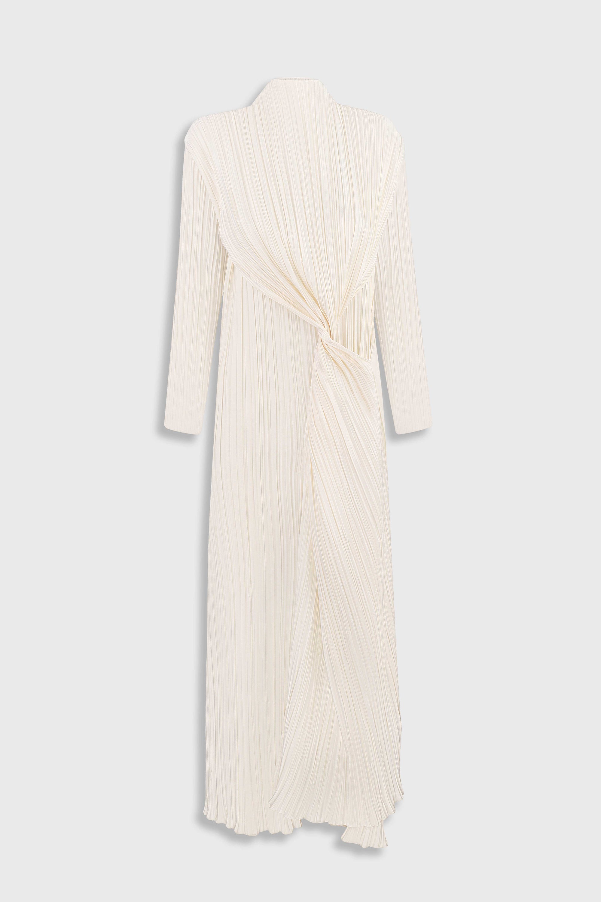 Плісирована сукня з закрученим поясом