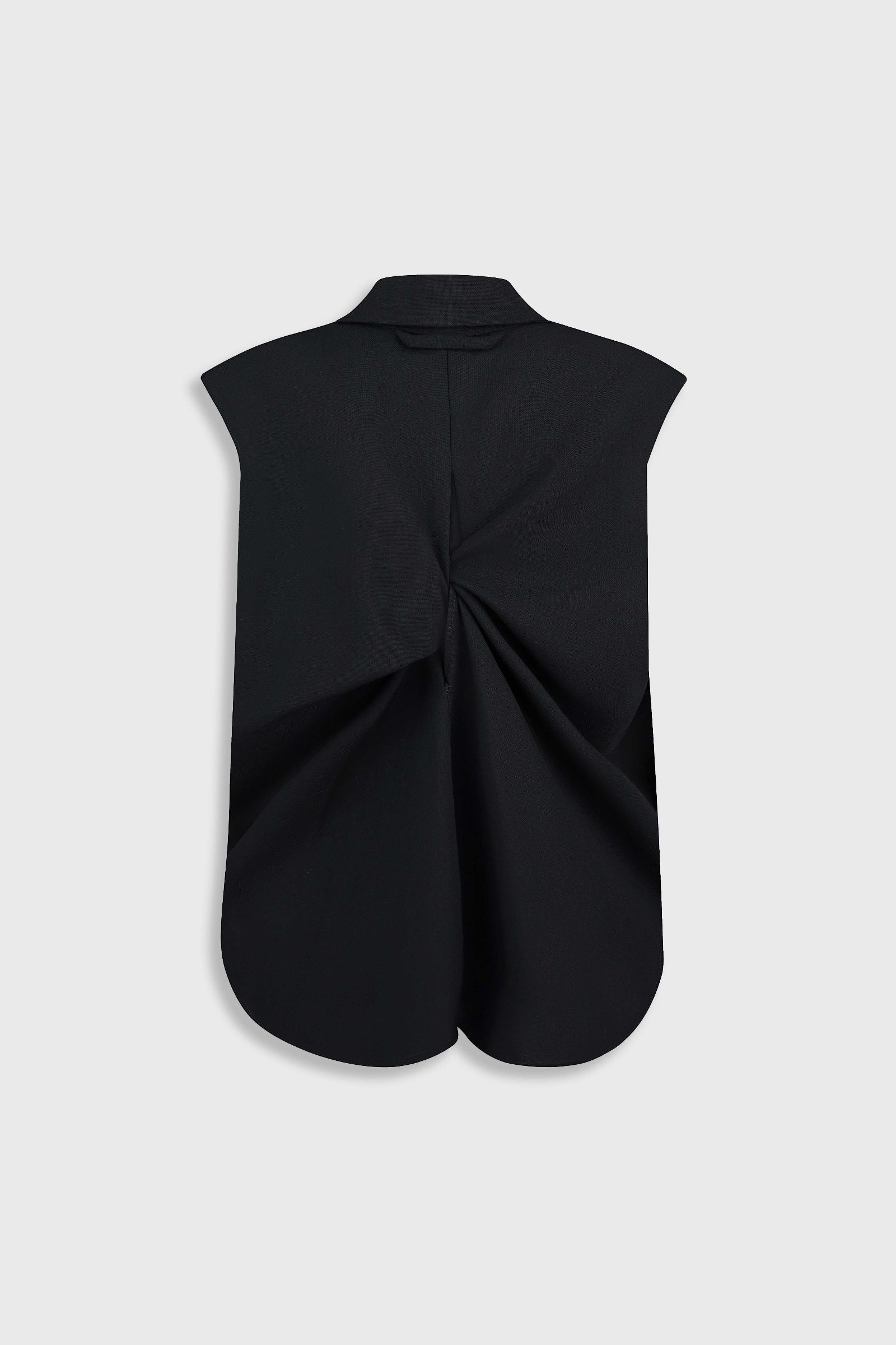 Сорочка з вовни  з перекрученим дизайном спини