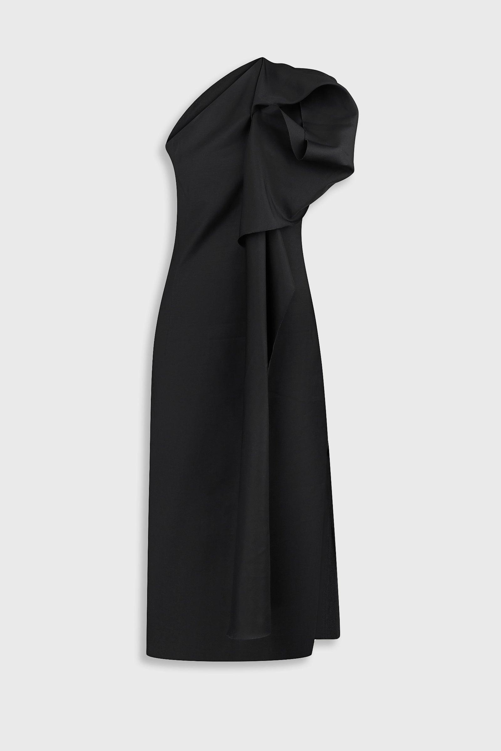 Сукня на одне плече з вовни та шовку