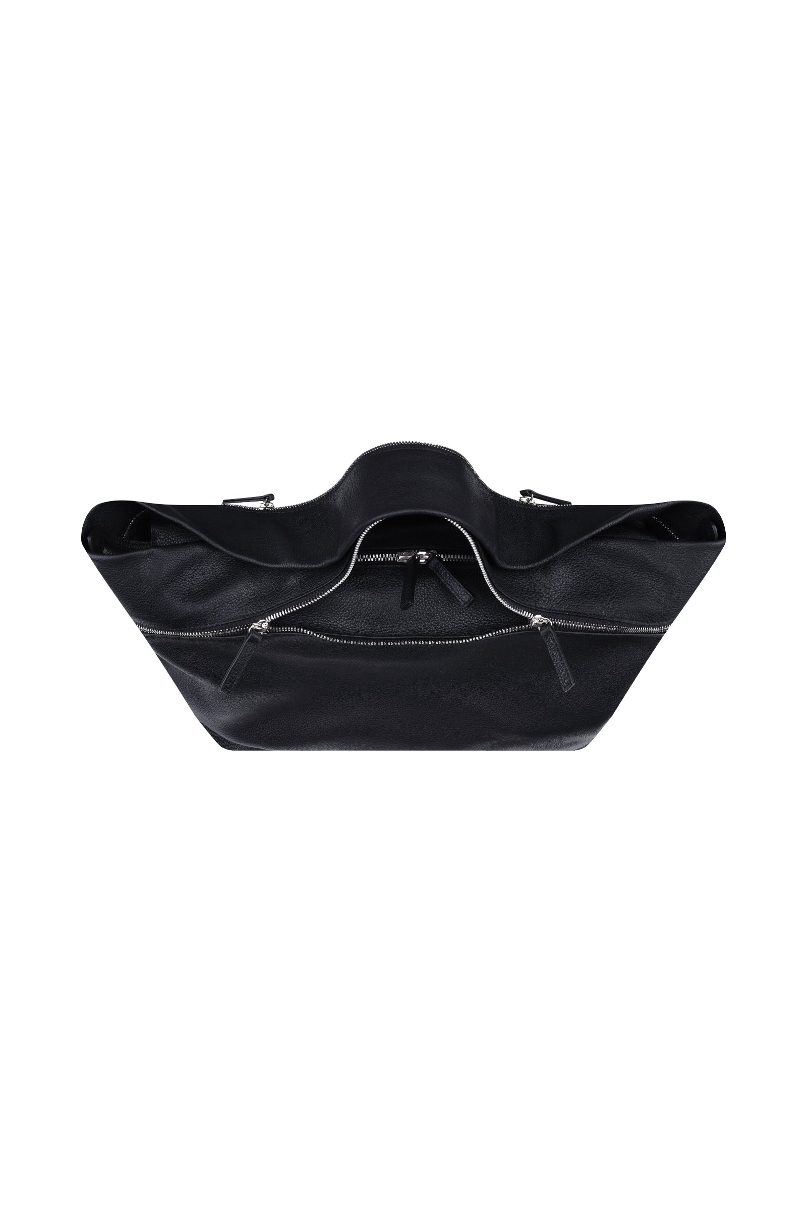 Чорна сумка на блискавці