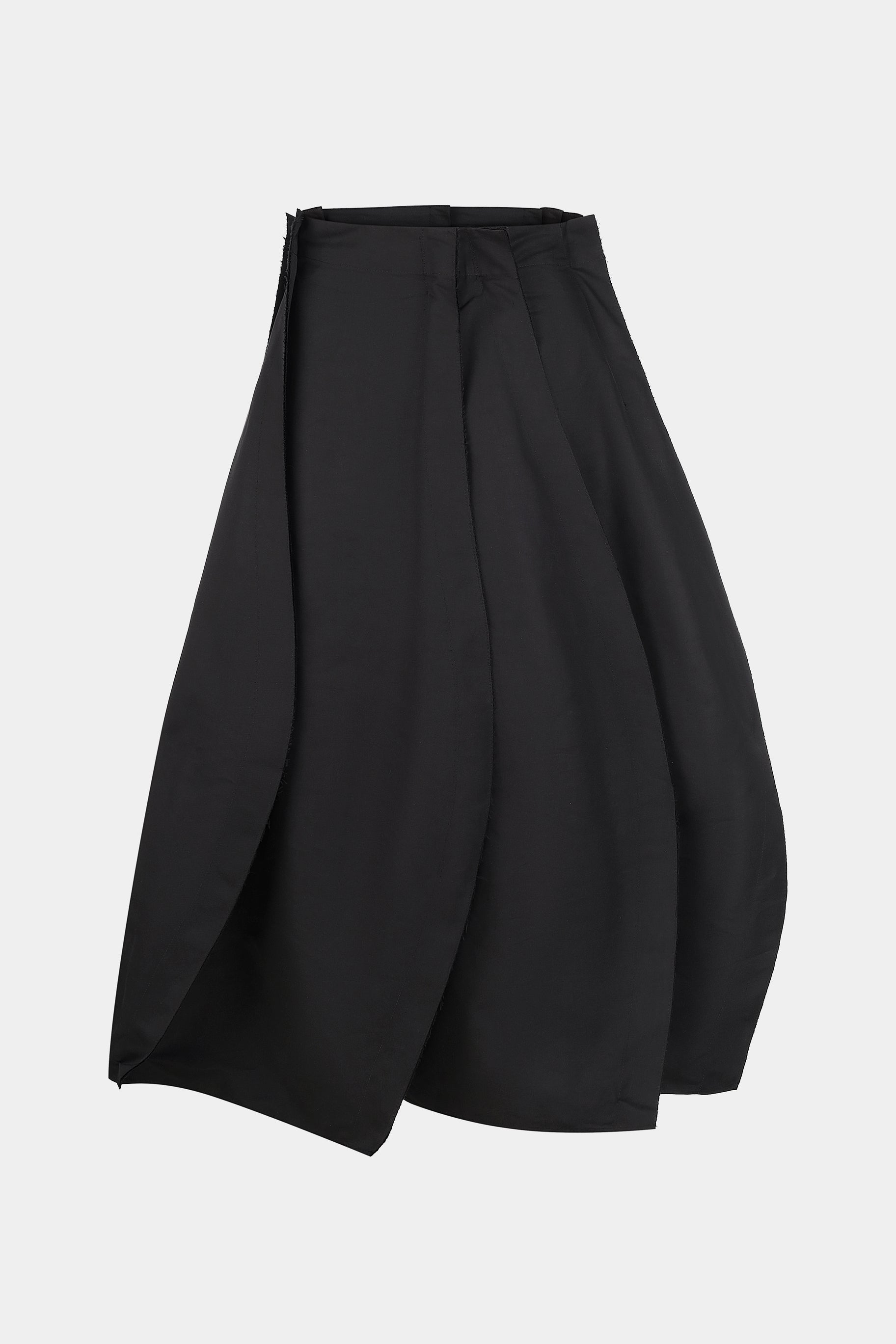 RUFFLED MIDI SKIRT