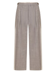 PANTS WITH FRAYED-EDGE SIDE STRIPES