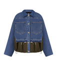 PANELED DENIM JACKET
