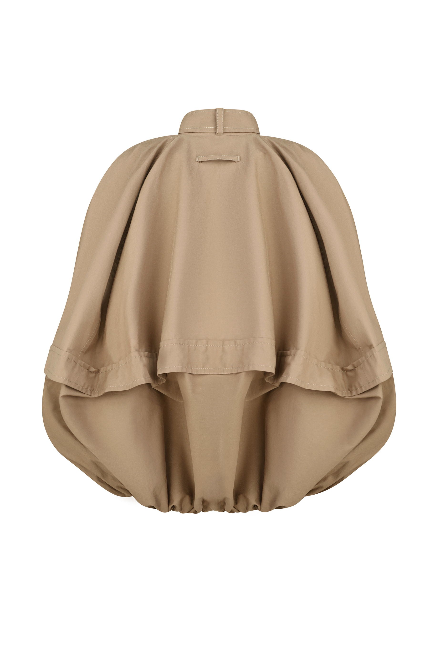 DECONSTRUCTED BOMBER-STYLE CAPE