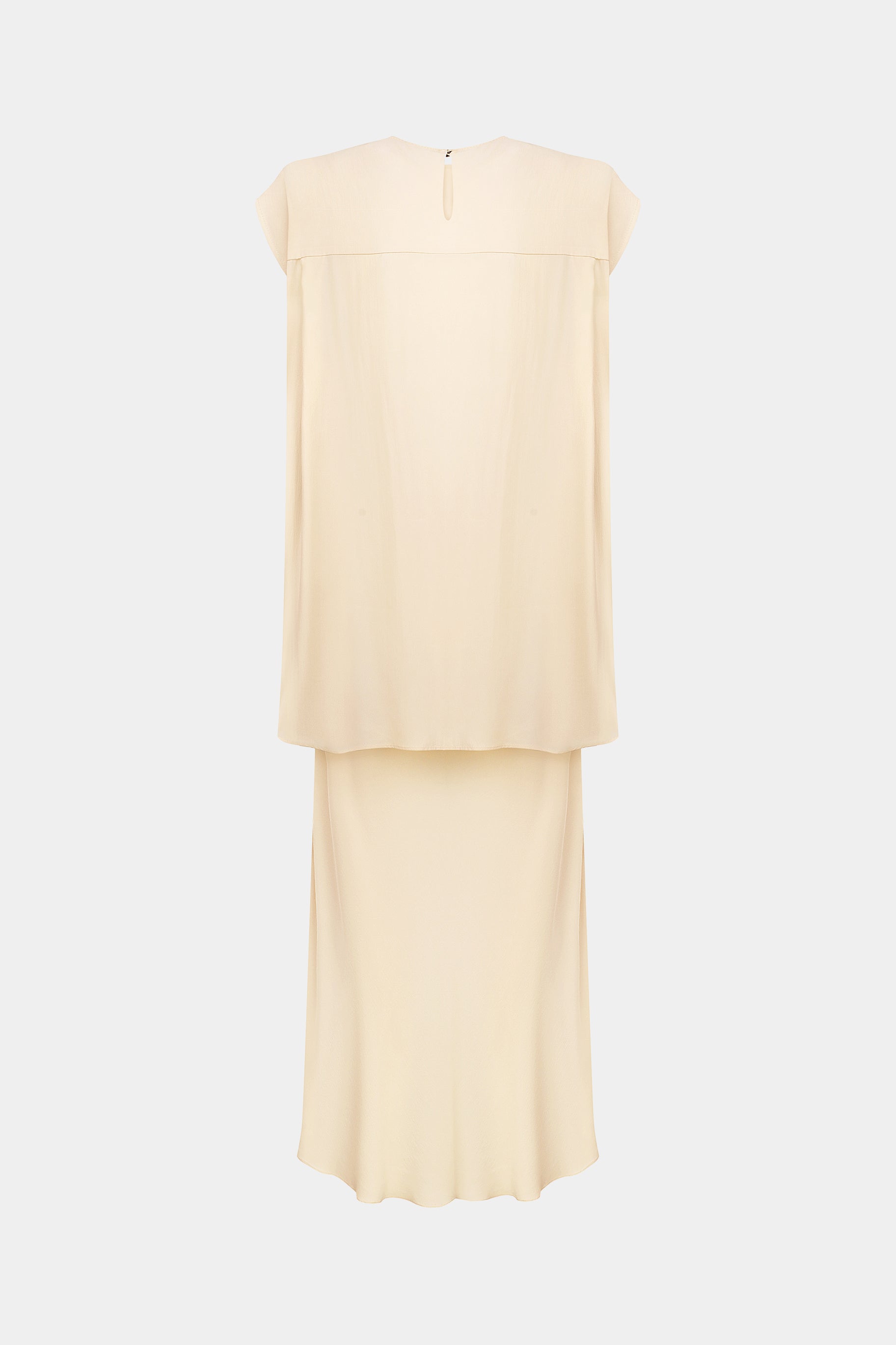 LAYERED SLIP-OVER SLEEVELESS DRESS
