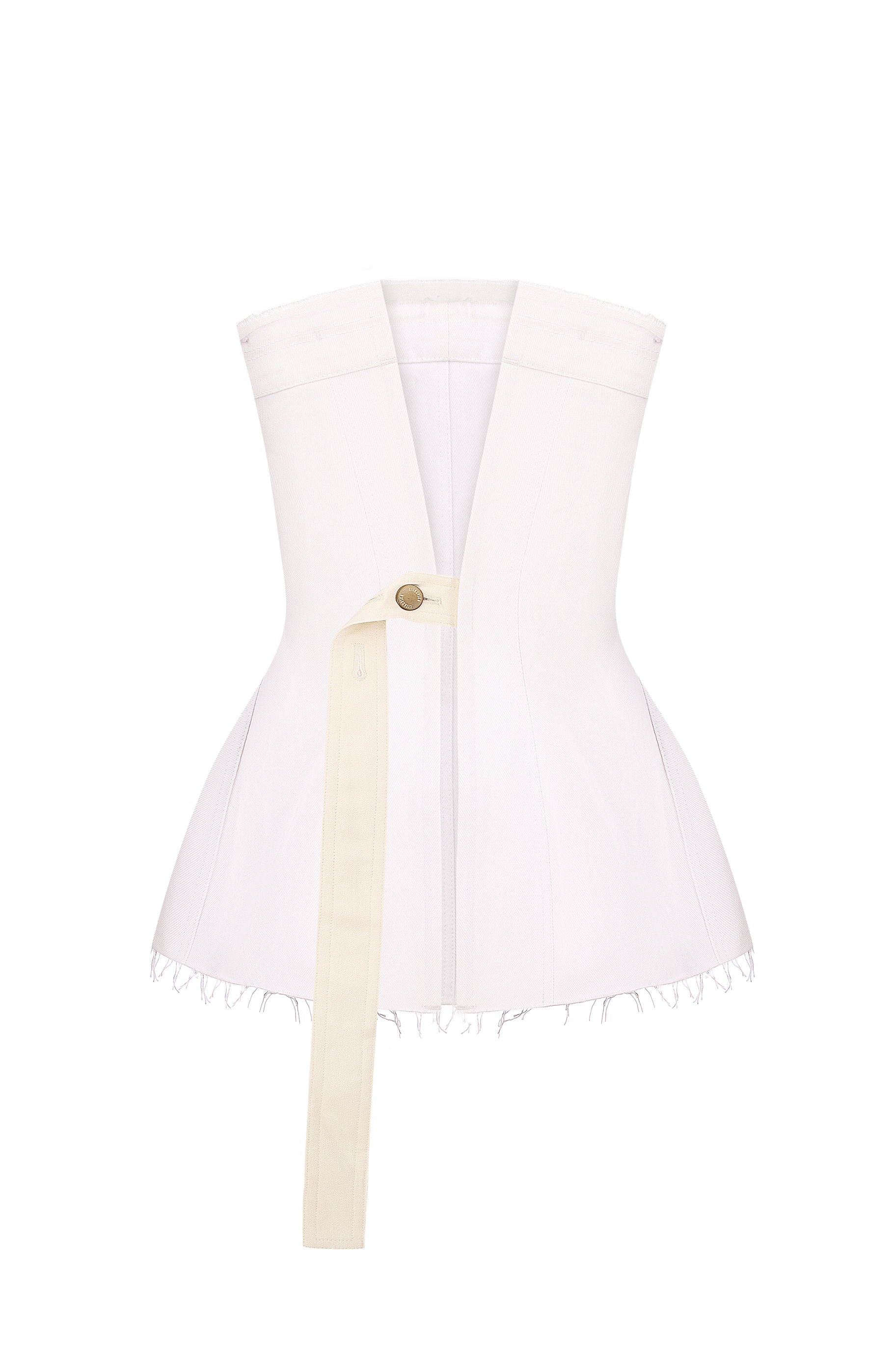 TAILORED DENIM BUSTIER