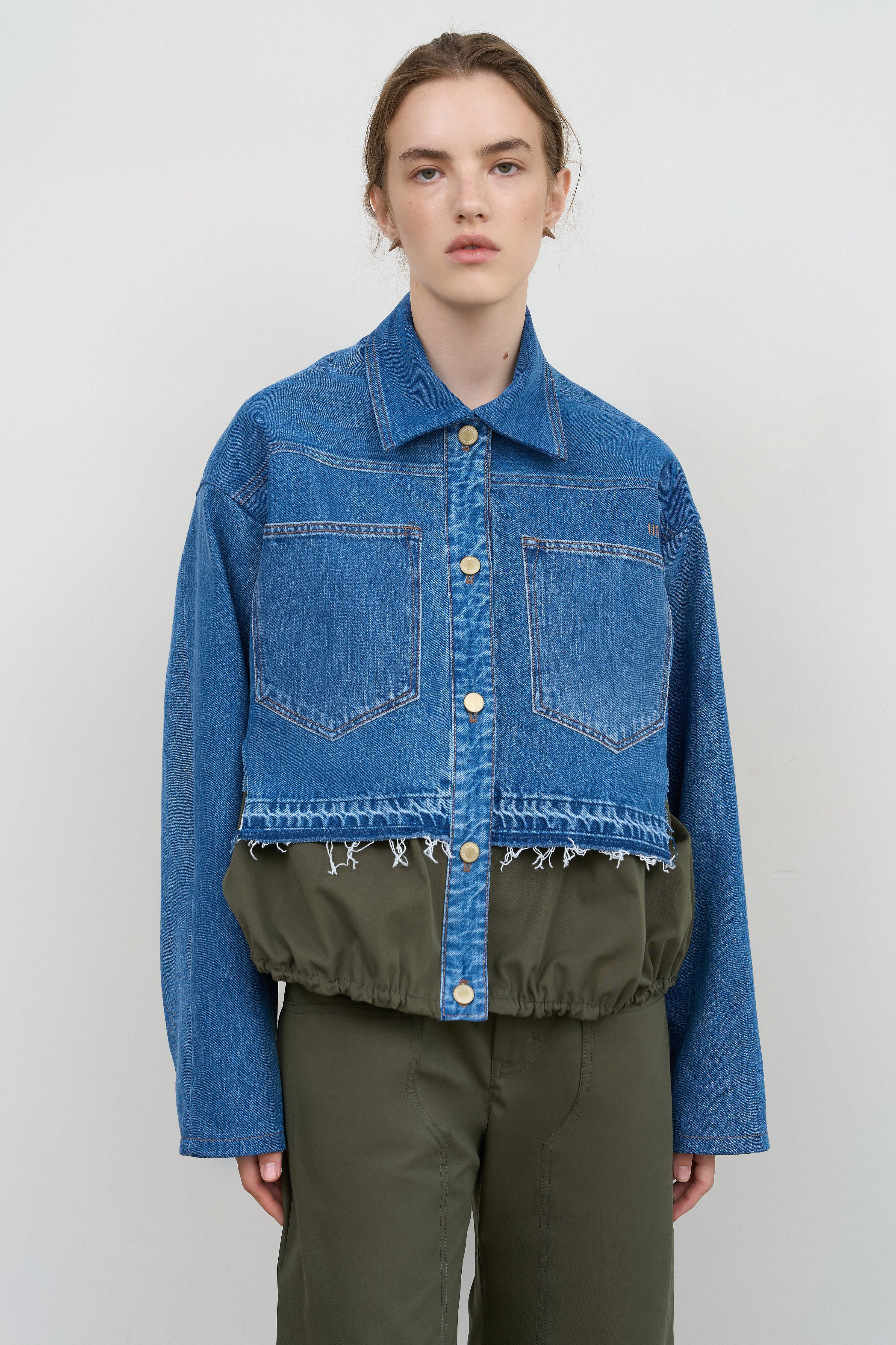 ジャケット・アウター ktwostudio coating denim jacket PANELED DENIM JACKET – Litkovska Ukraine