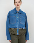 PANELED DENIM JACKET