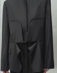DECONSTRUCTED DOUBLE-LAYER JACKET