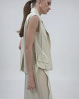 LAYERED TUCKED-HEM JACKET