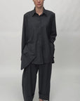 BLOUSE WITH SUITING DETAIL