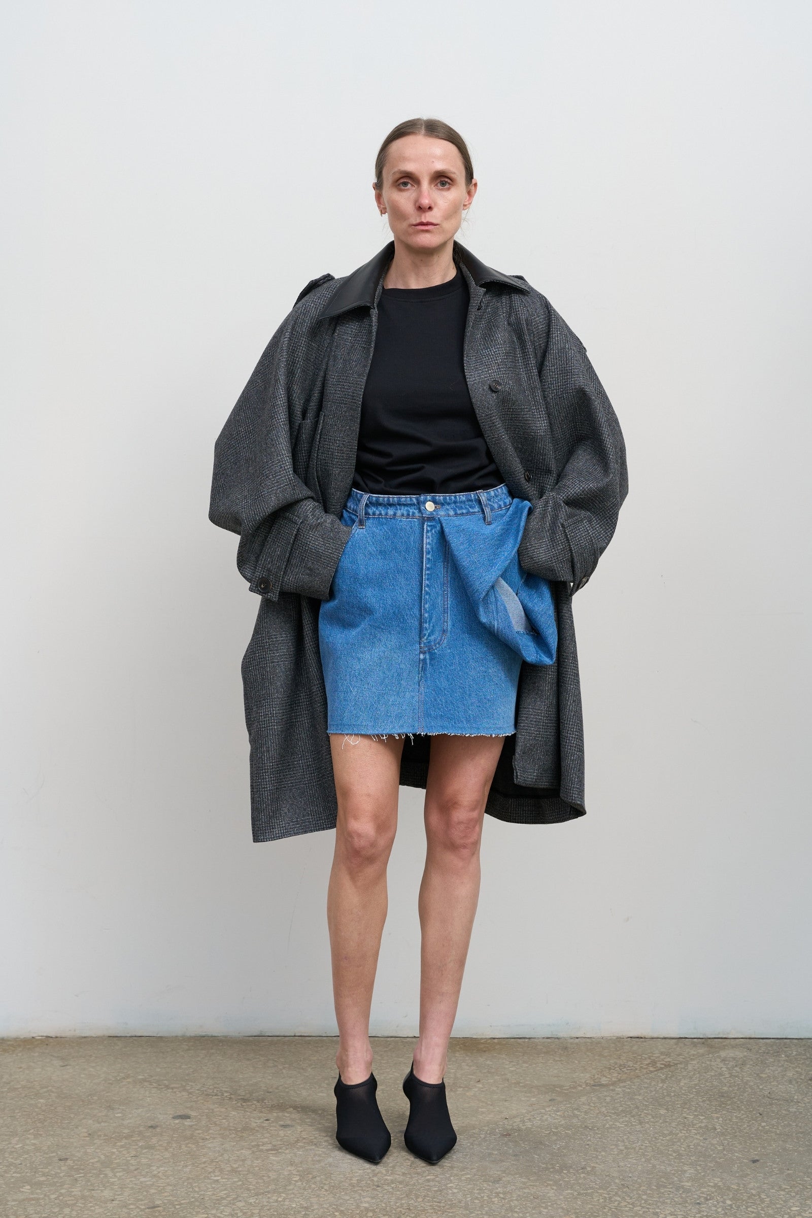 Сіра вовняна парка