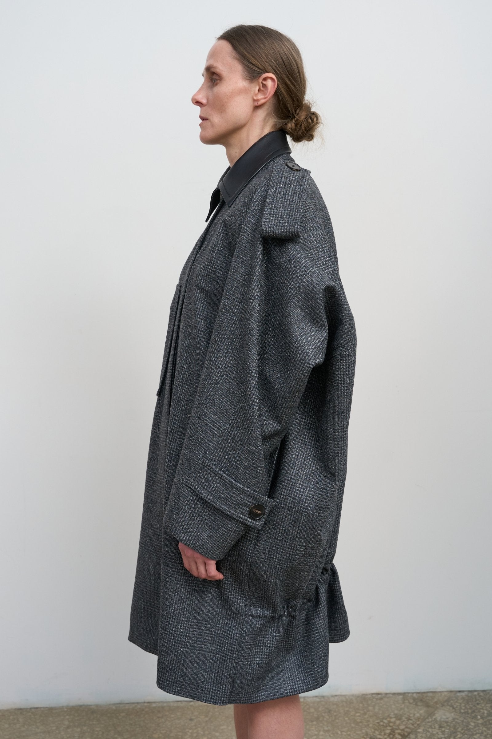 Сіра вовняна парка